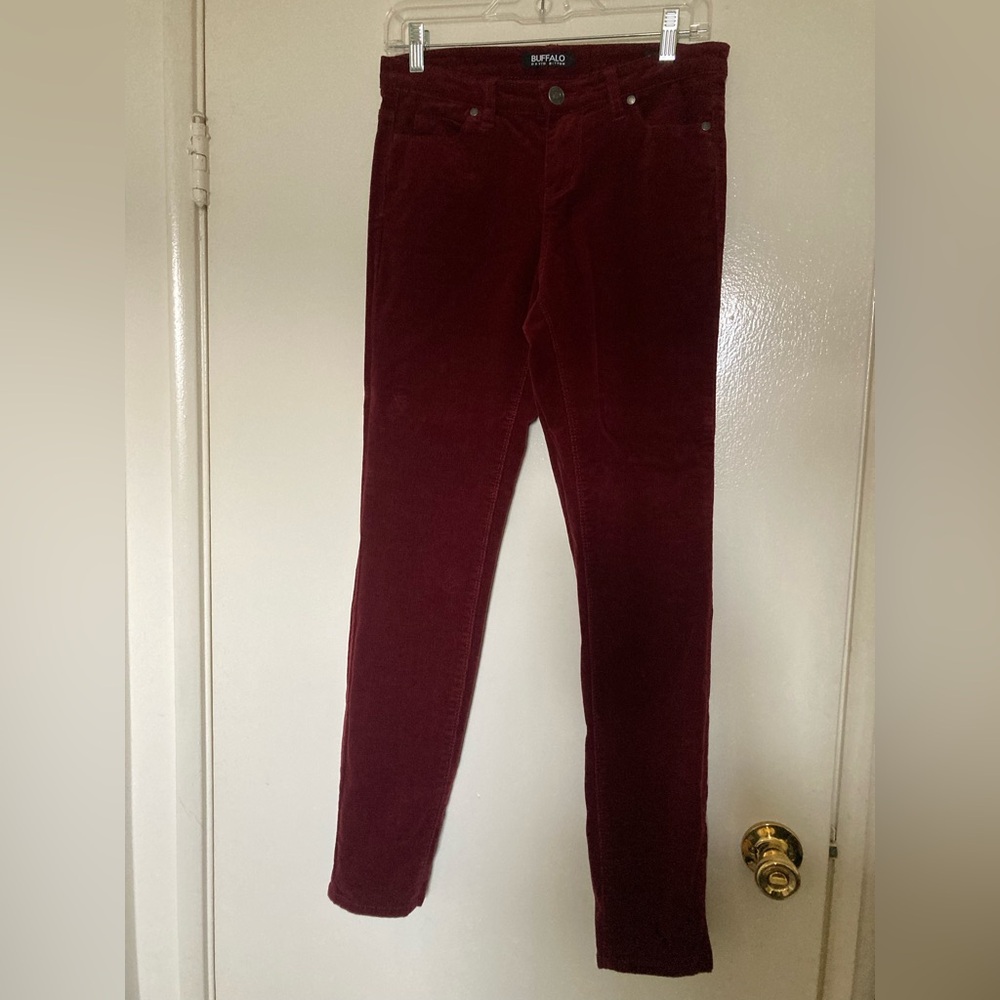 Buffalo David Bitton Burgundy Skinny Pants